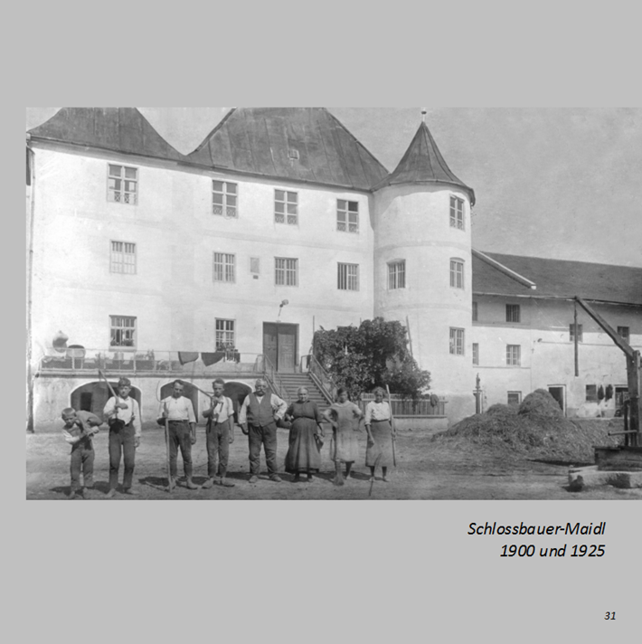 Schlossbauer-Maidl in Ottmaring 1925