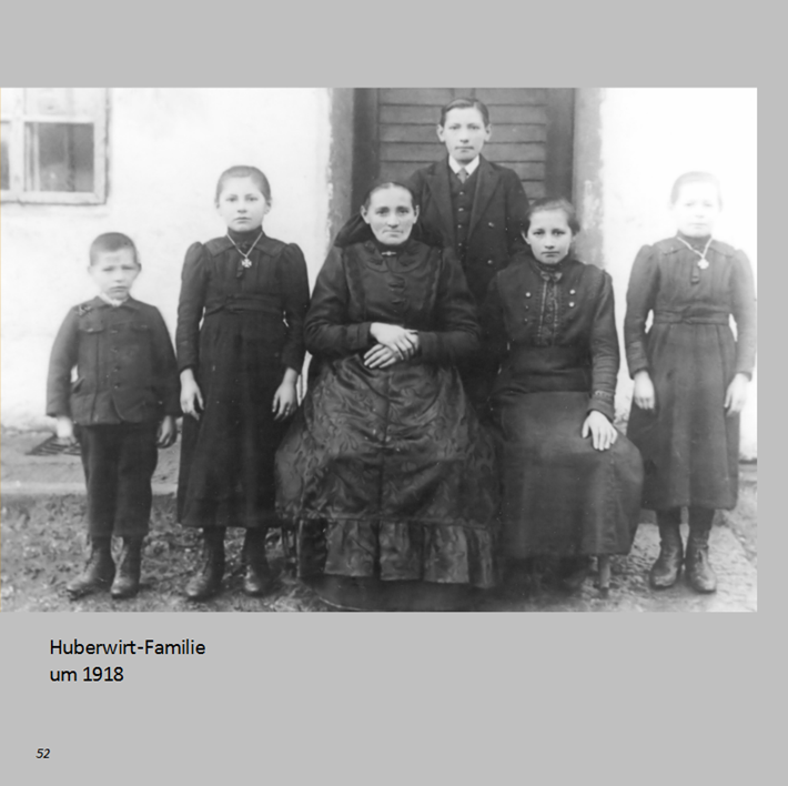 Huberwirt-Familie in Ottmaring um 1918