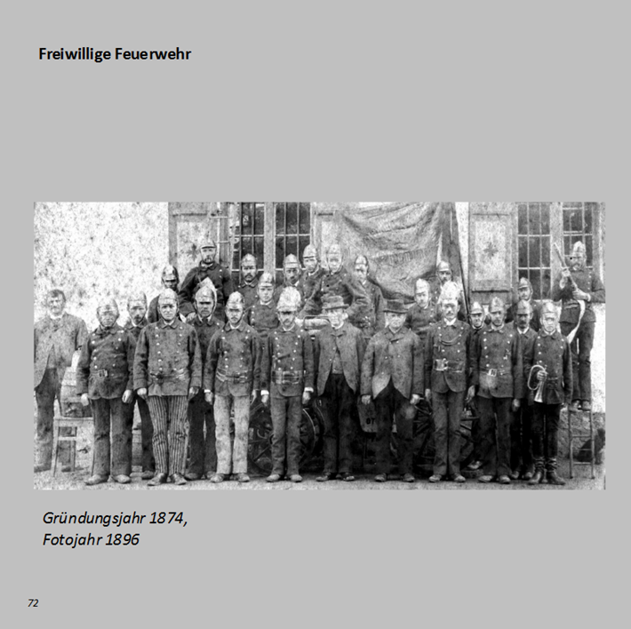 Freiwillige Feuerwehr in Ottmaring, Gründungsjahr 1874, Fotojahr 1896