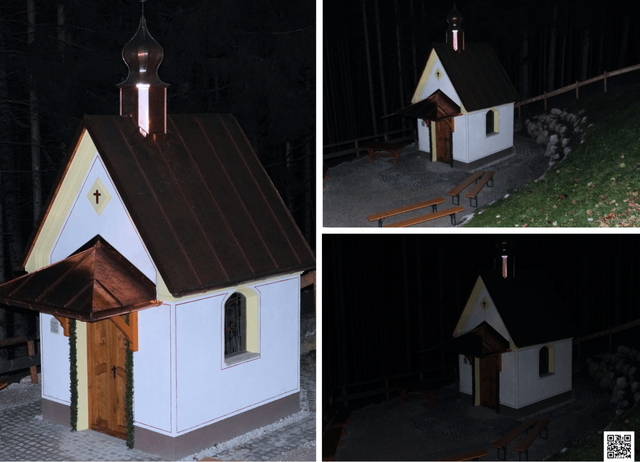 Josef Kapelle mit Beleuchtung